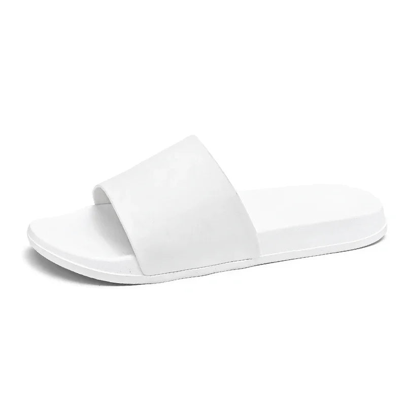 Slippers for Men and Women 2025 New Summer Home Non-Slip Large Size Flip Flops for Men to Wear Simple Casual Beach Sandals