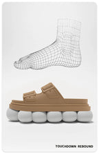 Women's Classy  Slippers for Women at Home in Summer, Comfortable Soft-Soled Non-Slip Outdoor Thick-Soled Casual Lightweight Summer Slippers for Women