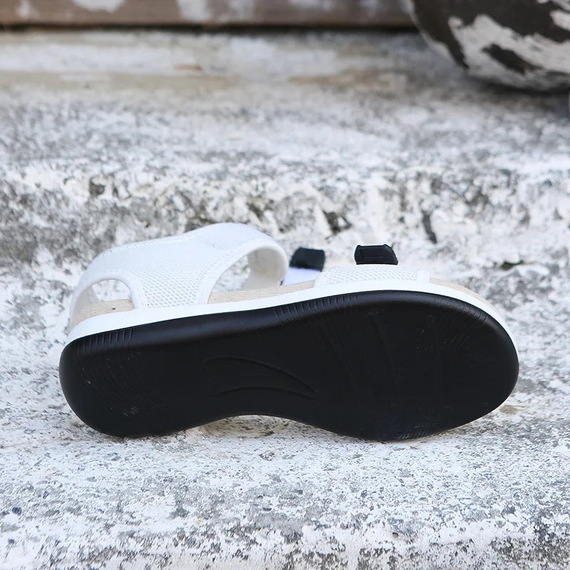 Flats Women Sport Sandals Summer Casual Shoes 2025 New Fashion Slippers Mesh Walking Running Beach Shoes Trend Femme Zapatos