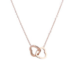 Christmas Custom Name Heart Necklace Creative Castle Double Door Jewelry Box Eternal Rose for Girl Wife Valentine's Day Gifts