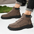 Men's high top shoes for autumn and winter, comfortable and simple design, daily office and outdoor travel shoes