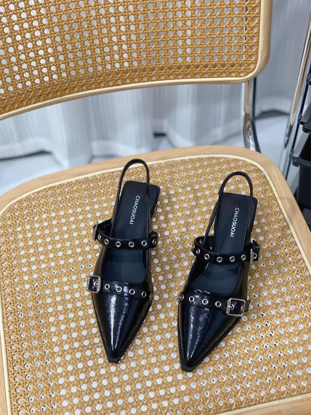 Sandals for Women Pointed Toe Daily Woman Shoes With Low Heels Summer 2024 Comfortable Trending Anti Slip Hot The Best Or Trend