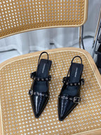 Sandals for Women Pointed Toe Daily Woman Shoes With Low Heels Summer 2024 Comfortable Trending Anti Slip Hot The Best Or Trend