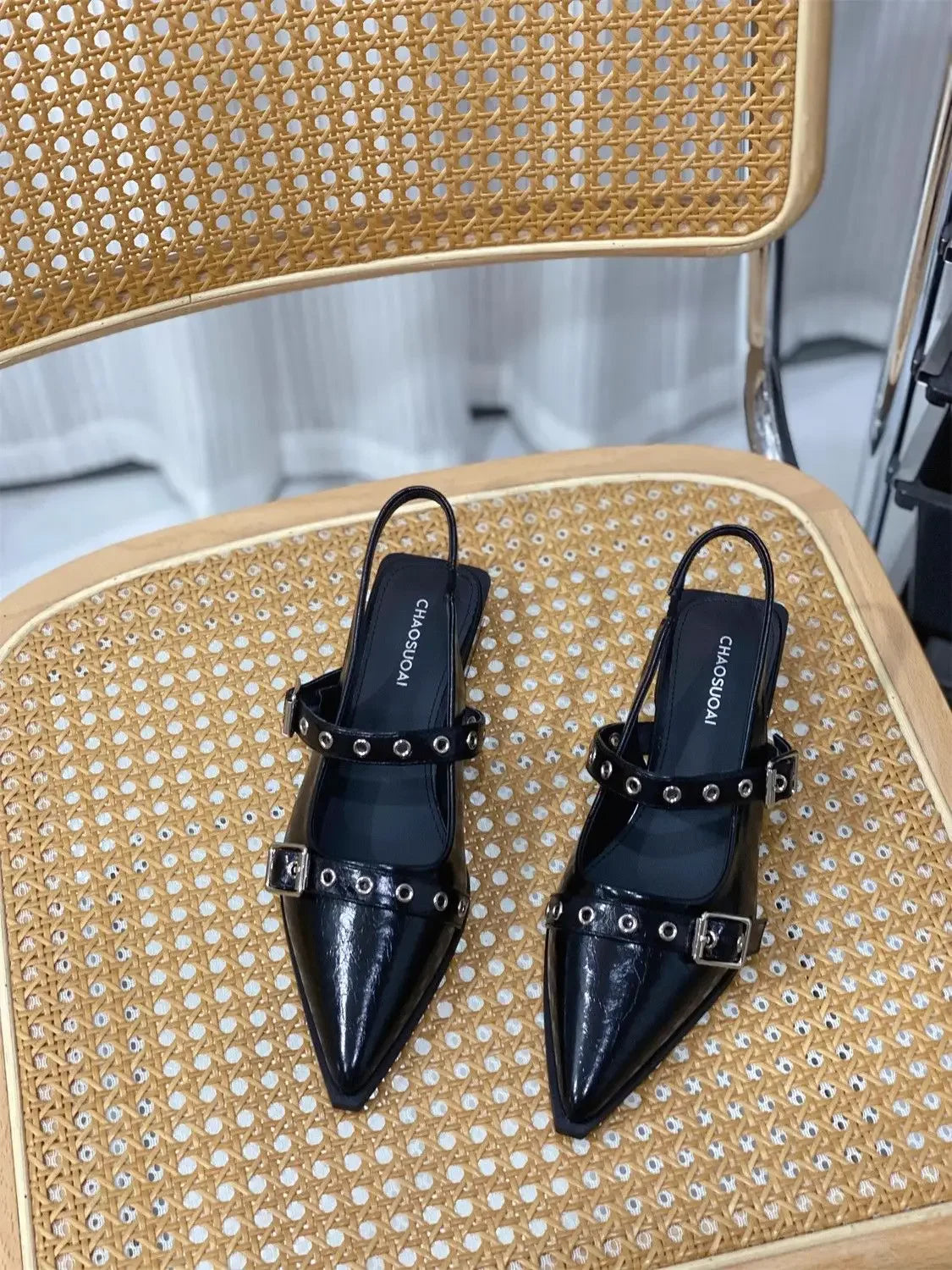 Sandals for Women Pointed Toe Daily Woman Shoes With Low Heels Summer 2024 Comfortable Trending Anti Slip Hot The Best Or Trend