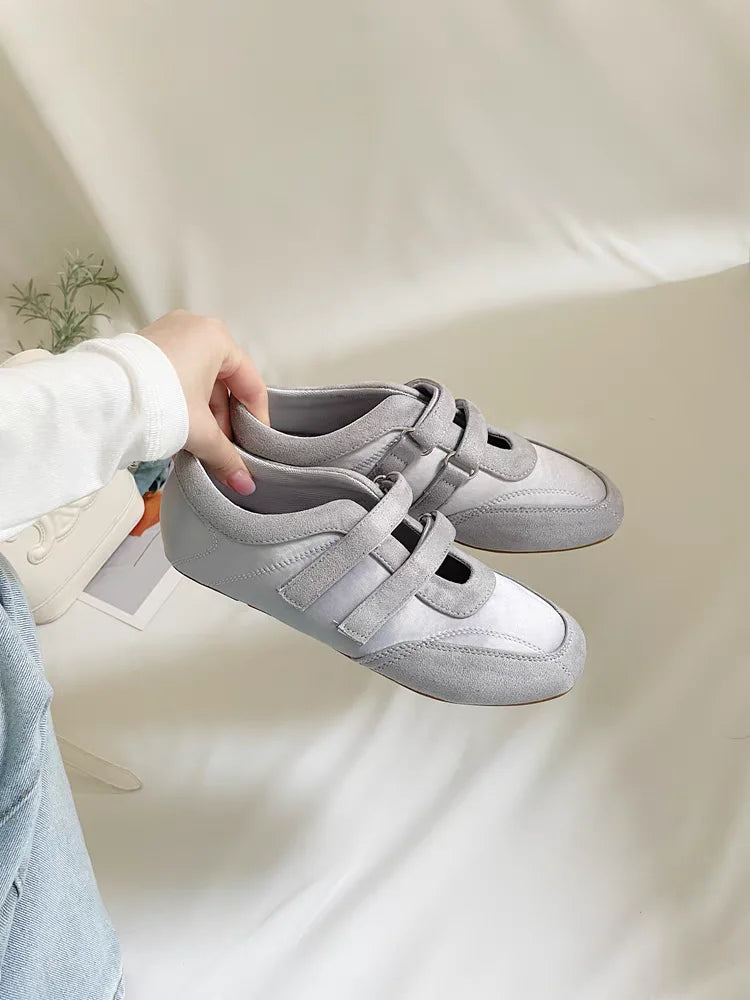 Flats Women's Sports Shoes Fashion Sneakers Casual Shallow Loafers Shoes Walking Ballet Shoes Trend Cozy Zapatillas De Mujer