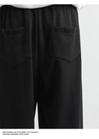 Men's American Fashion Casual Pants 2025 Summer New Style Solid Color Loose Drag Sweatpants Sports Straight Trousers Men's Wear