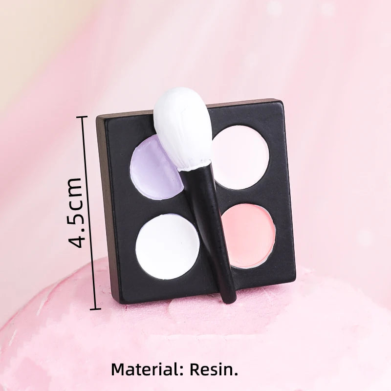 Girl's Birthday Party Cosmetics Decorations Lipstick Perfume Bottle Eyeshadow Box Cake Top Lady's Mom's Birthday Cupcake Toppers