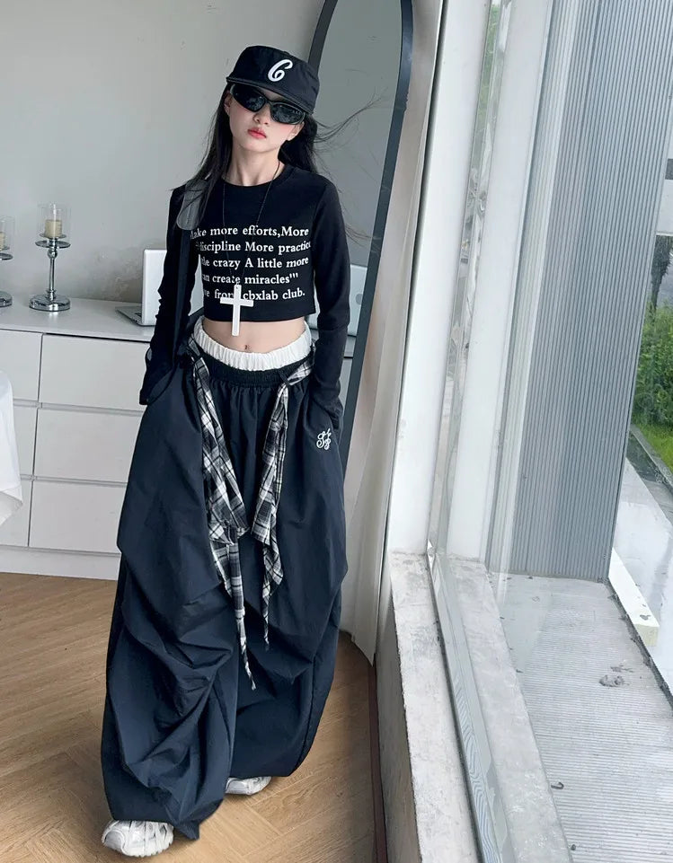 Pants Two Pieces Set Grid Trousers Tops Suits Casual Daily Childrens Clothes 2025 New Fashionable Children Autumn Clothing Girls