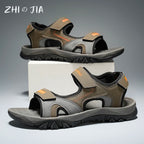 Summer New Sandals Men's Water Beach Breathable Quick Drying Shoes Comfortable Flat Bottom Non slip Sandals Driving Shoes