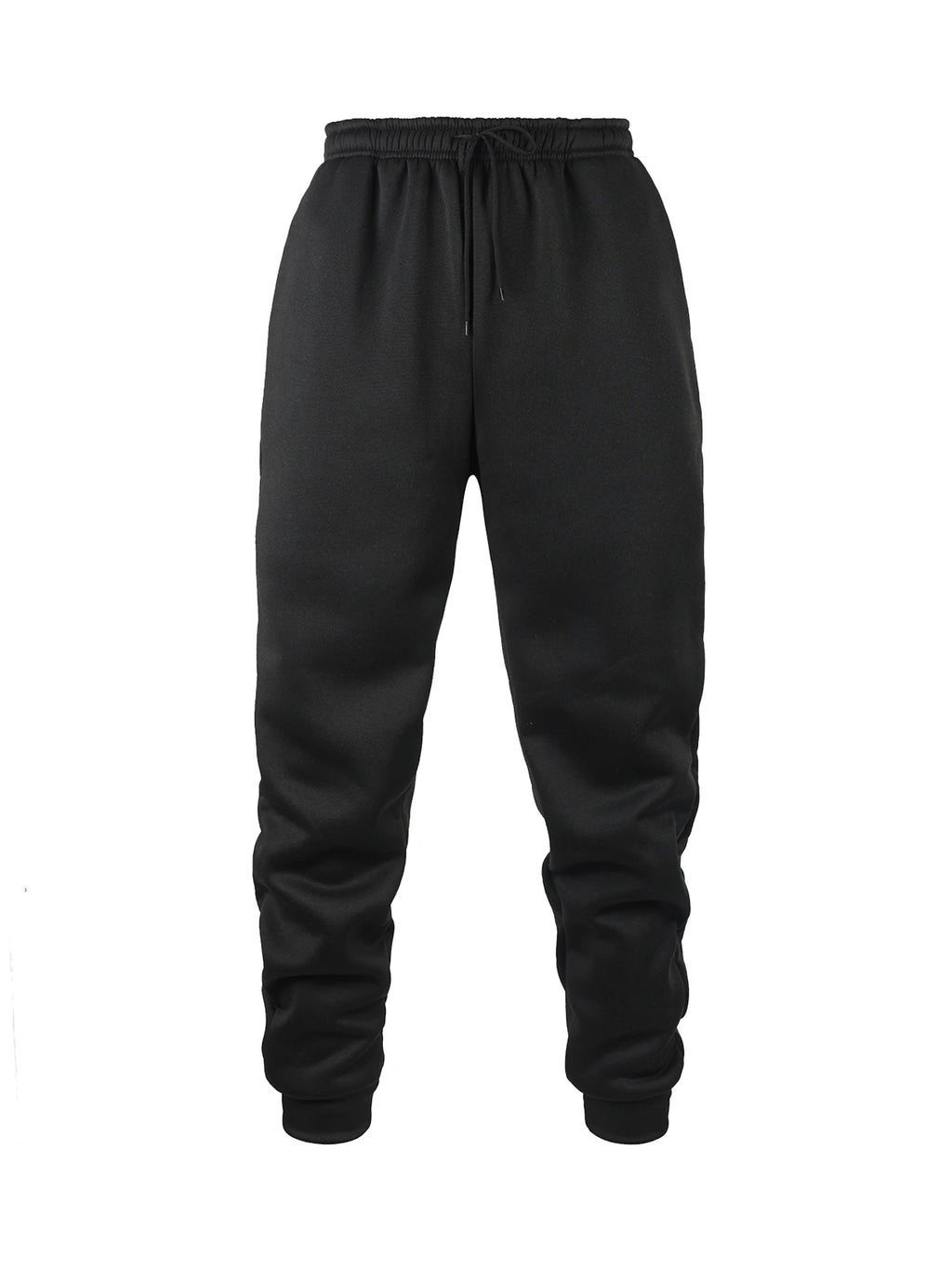 Men's Casual Pants Autumn Winter Fleece Sweatpants Men Running Jogger Sports Gym Trousers Fashion Solid Color Workout Long Pants