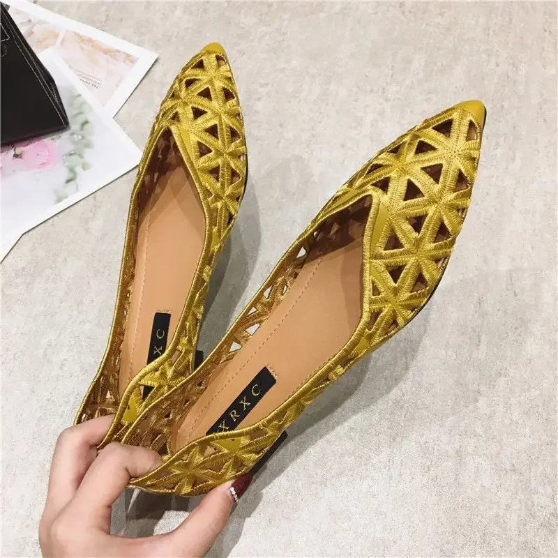 Woman Flats Korean Style Shoes for Women Pointed Toe Casual Beau Today Lastest On Sale High Quality Fashion Stylish Vacation