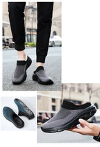 Men Slippers New Summer Breathable Home Indoor Slippers Men Thick Bottom Slides Fashion Walking Shoes Men chanclas de hombre