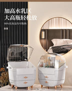 Luxury desktop cosmetics storage box Skin care lipstick perfume jewelry shelf Dust proof transparent cosmetic box