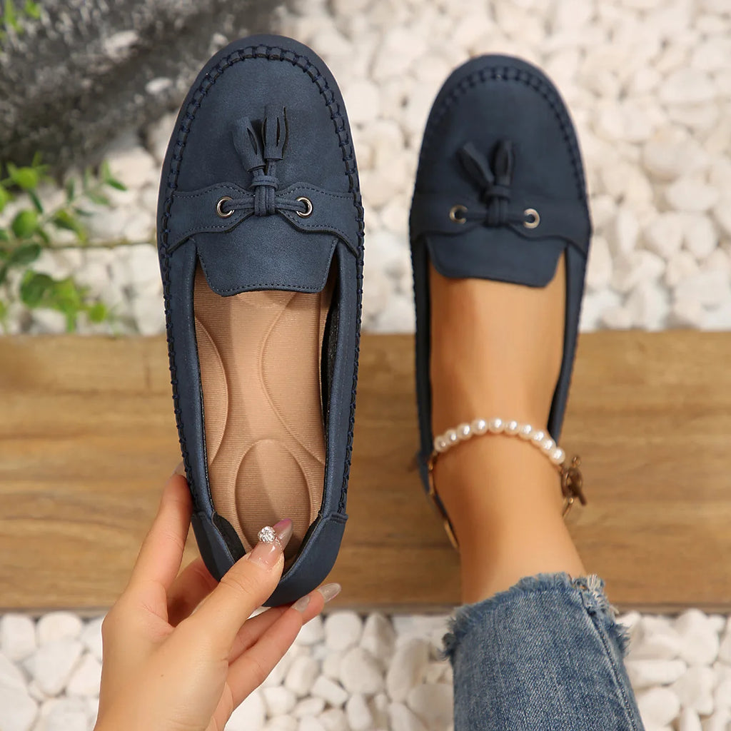 Women Flats Fashion Breathable Women Casual Shoes Slip On Flat Shoes Walking Sneakers Women Shoe Retro Shoes Female Plus Size