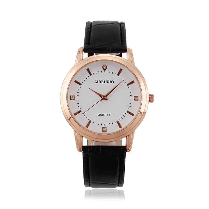 Famous Brand Couple Quartz Watch for Men Women Leather Belt Casual Fashion Wrist Watches Luxury Clock Wholesale