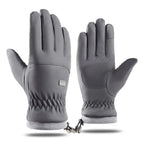 Winter -20 Degrees Cold-proof Ski Gloves Men Windproof Waterproof Keep Warm Gloves Touchscreen Anti Slip Soft Fluff Gloves