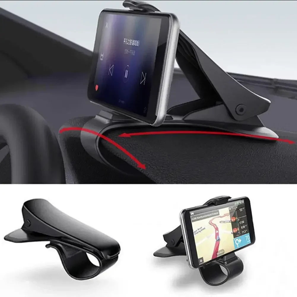 Universal Mobile Phone Accessorie Car Clip Phone Holder Rotatable GPS Dashboard Cell Phone Holder Mount Stand for IPhone Xiaomi