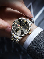 BINBOND 2pcs/Set Couple Watches 30M Waterproof Fashion Diamond Valentine Day Gift Stainless Steel Watch Men Women Quartz Watch