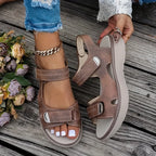 Summer Wedge Sandals for Women 2025 New Fashion Non Slip Beach Shoes Woman Lightweight Casual Platform Plus Size Sandals Women
