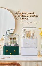 Cosmetic Storage Box Internet Celebrity Dust-Proof Cosmetic Storage Rack Desktop Skin Care Products Lipstick Dressing Table