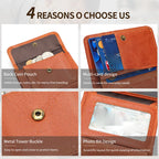 WESTAL Men's Leather Wallets for Card Holders Short Coin Purse Men Wallet Clutches for Photo Money Bags