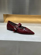 Women Sandals Pointed Toe  Flats Hollow Loafers Shoes Fashion Elegant Summer Woman Shoes Brand Casual Cozy Женские Сандалии