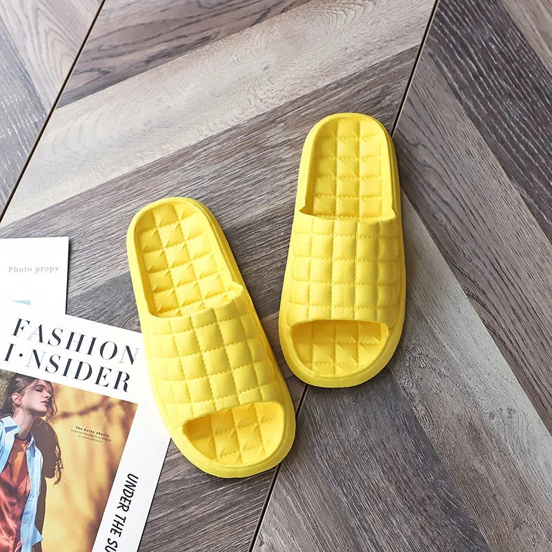 Home Bathroom Slippers Women Fashion Soft Sole EVA Indoor Slides Woman Sandals 2023 Summer Non-slip Woman Man Slippers