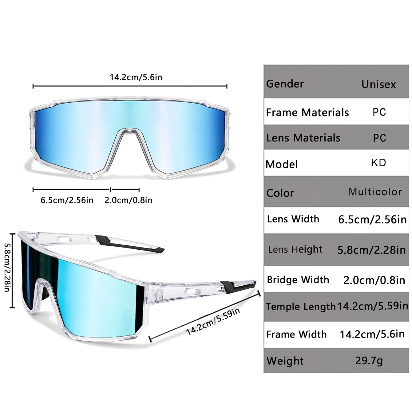 Trendy Fishing Sunglasses for Men and women Casual Windproof Eyewear with UV Protection for Outdoor Sports, Running Cycling