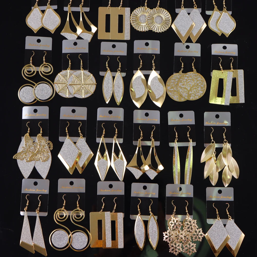 10Pairs/Lot Fashionable Women's Stainless Steel Earrings, Daily Jewelry Accessories Gifted To Friends, Randomly Shipped