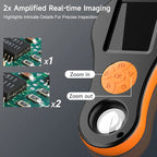 2.0'' IPS Digital Magnifier HD 1080P 500X Portable Microscope Handheld Mignifying Glass for Electronics Repair Check Jewelry
