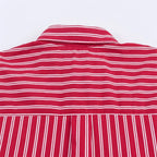 Women's shirt new striped silk loose shirt autumn fashion design women's casual top