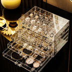 Earring storage box large capacity multi-layer exquisite earring jewelry transparent acrylic antioxidant jewelry box