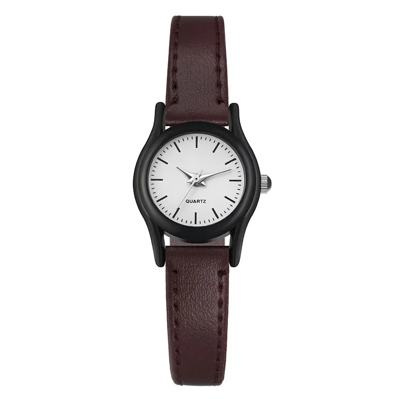 New Couples Watches Leather Strap Minimalist Fashion Quartz Wristwatches Multiple Colors for Loved Ones Gift Parejas Montre