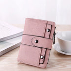 Women's Wallets Luxury Designer Card Holder Purses for Women Short Money Bags with Zip Coin Pocket Ladies Gift