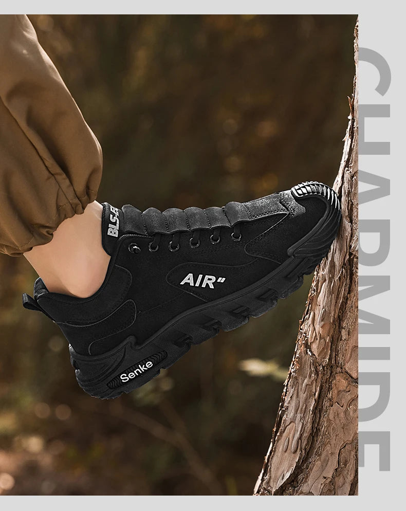 Men's Work Shoes 2025 New Sle Breathable Slip-On Anti-Slip Wear-Resistant Casual Sports Shoes Thick Bottom Labor Protection