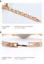 Women's Watches Elegant Woman Watch Quartz Gifts for Women Luxury Fashion Stainless Steel Alloy Women's Wristwatch Accessories