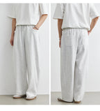 Men's American Fashion Casual Pants 2025 Summer New Style Solid Color Loose Drag Sweatpants Sports Straight Trousers Men's Wear