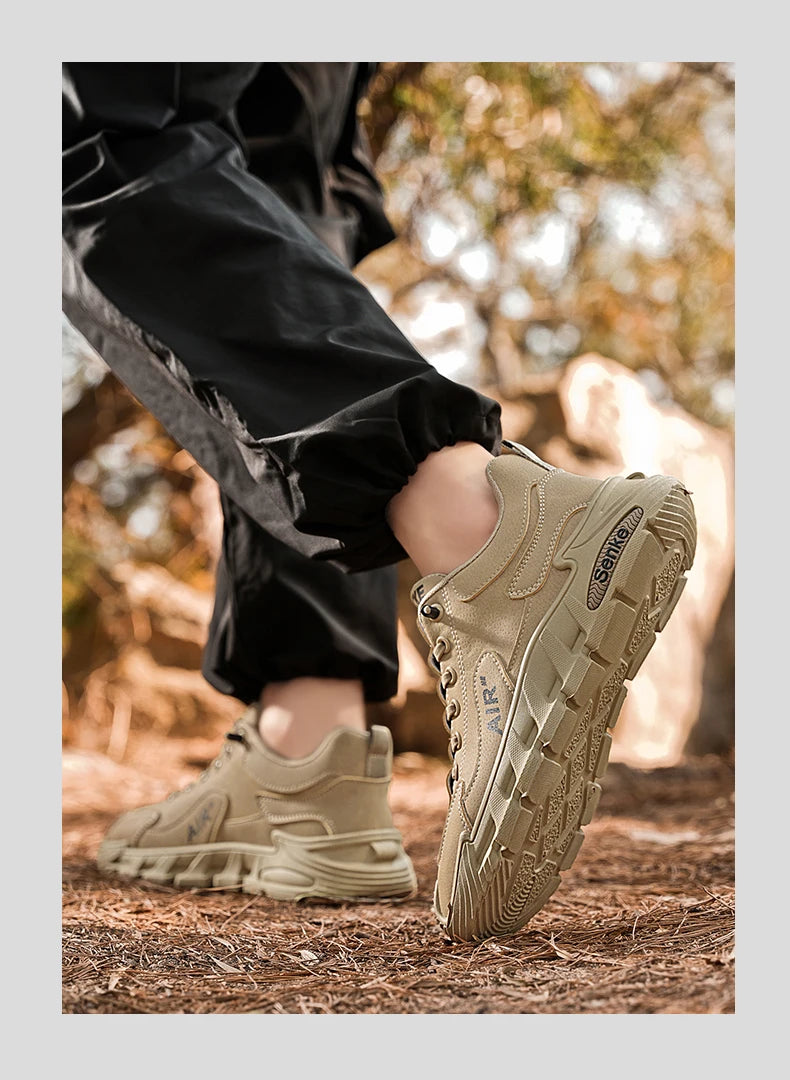 Men's Work Shoes 2025 New Sle Breathable Slip-On Anti-Slip Wear-Resistant Casual Sports Shoes Thick Bottom Labor Protection