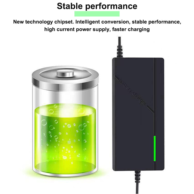 36V 48V 60V 72V Charger 2A 5A 10S 13S 16S 20S Lithium-ion Battery Charger 42V 54.6V 67.2V 84V Intelligent Smart Charging EU Plug