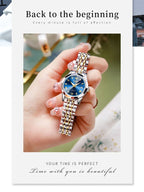 OLEVS 9931 Top Original Couple Watch Stainless Steel Rhombus Mirror Design Luxury Quartz Watch for Men Women Lover's Wristwatch