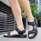 Men Sandals Summer Leisure Beach Holiday Sandals Men Shoes 2024 New Outdoor Sneakers Male Retro Comfortable Casual Sandals Men