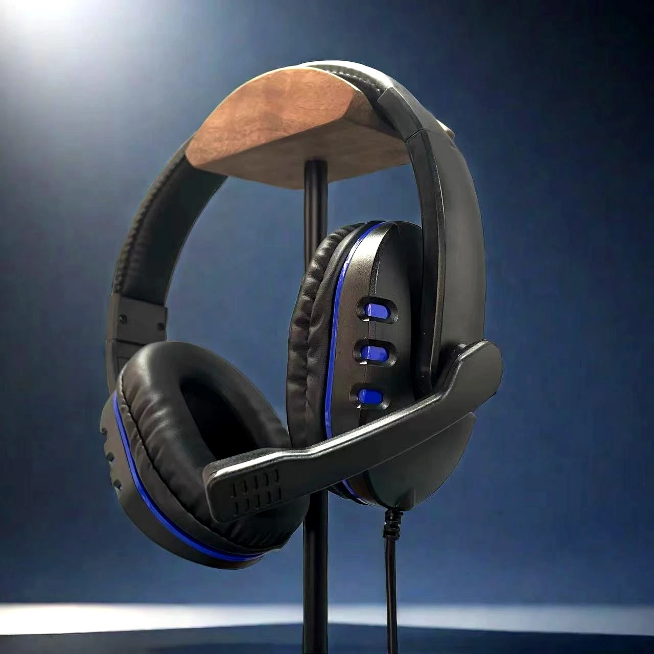 7260 Wired Headphones with Microphone，Suitable for work meetings、Study Recording、Entertainment Games，Compatible：PS4/PS5/Xbox One