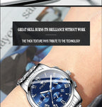 BINBOND 2pcs/Set Couple Watches Fashion Casual Men Ladies for Quartz Watch Lover Waterproof Stainless Steel Watch Valentine Gift