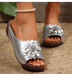 Women's Sandals Wedges Heels Sandals Summer 2025 Platform Sandalias Mujer Soft Heeled Slippers Summer Shoes Woman Footwear Women