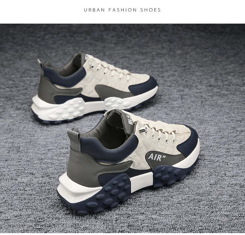 Men Sneakers Platform Men Shoes 2025 New Running Shoes for Men Luxury Brand Casual Vulcanized Shoes Comfortable Tenis Masculino