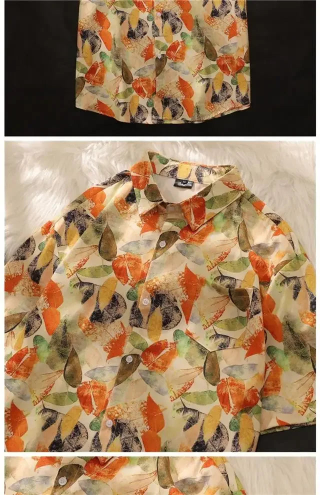 Short-sleeved Shirt Men's Top Handsome Design Niche