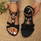 Women Wedge Sandals Soft Bottom Low Heels Sexy Woman Non-slip Shoes Summer Footwear Bohemia Style Summer Platform Sandals Women