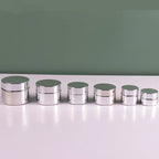 Cosmetic Jar 5-50g Face Cream Glass Bottle Silver Glass Cream Jar Cosmetic Container Empty Nail Glue Jar Travel Makeup Container