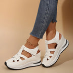 Women's Fashion Sandals, Comfortable, Solid Color, Open-toe, Artificial PU Upper/Lining/Insole, Multifunctional Beach Loafers