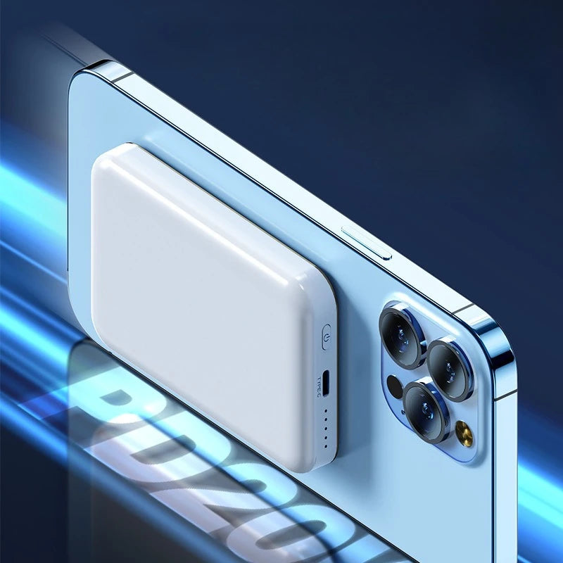 New Magnetic Wireless Power Bank 10000mAh for iPhone 12 13 14 15 Pro Max Portable Charger External Auxiliary Battery Pack
